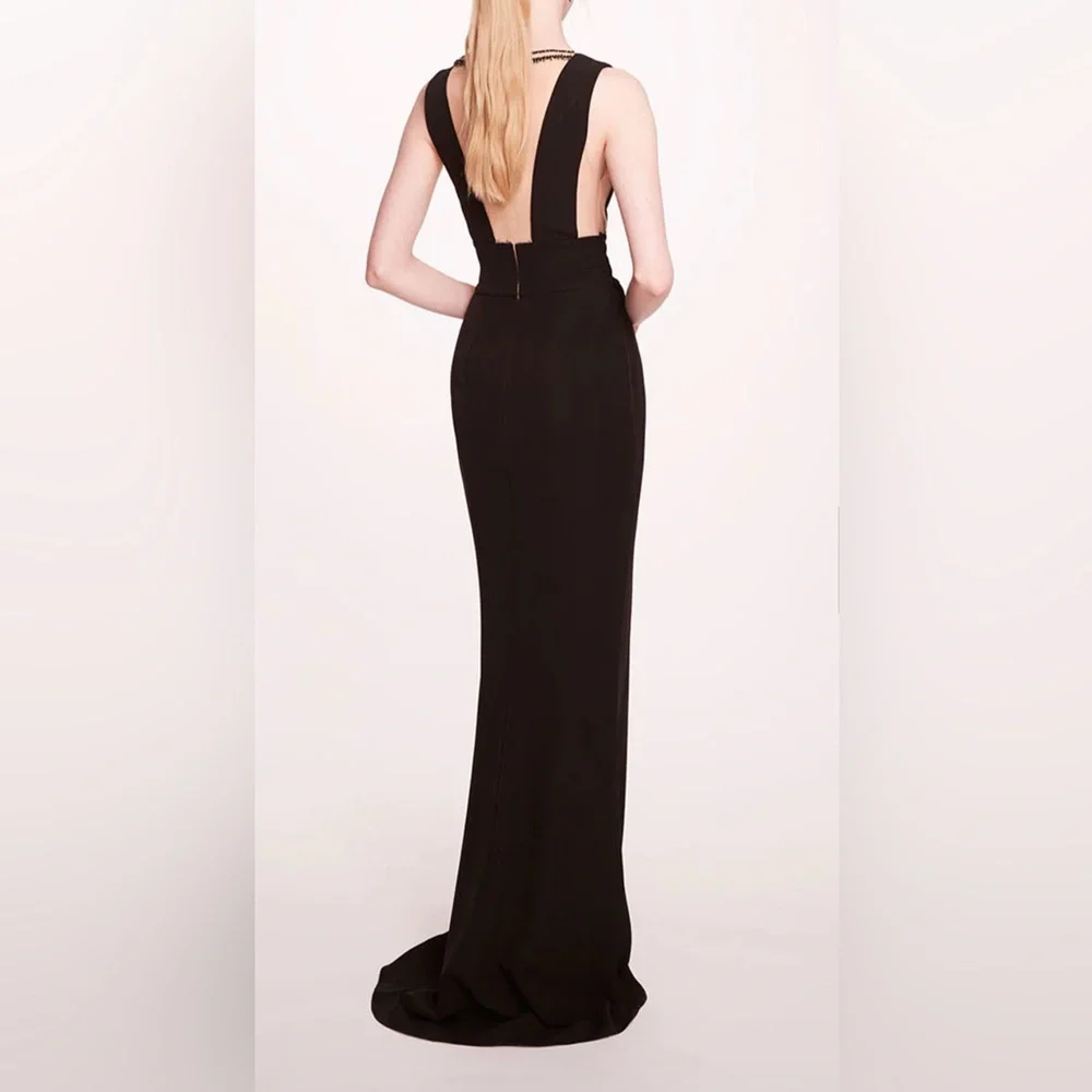 MARCHESA***Jewel Embellished Black Evening Gown***US 14,16 $895 - Picture 4 of 5